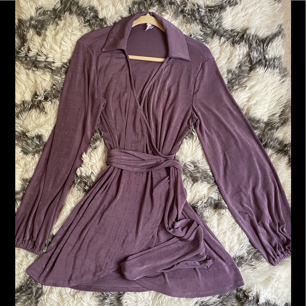 NWOT PARTY TIME MINI DRESS PURPLE - Picture 5 of 9